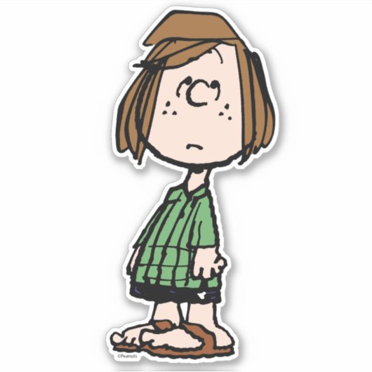 Peppermint Patty Rolling Eyes Sticker (Voorkant)