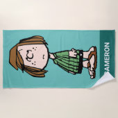 Peppermint Patty Rolling Eyes Strandlaken (Voorkant)