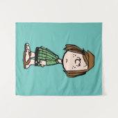 Peppermint Patty Rolling Eyes Wandkleed (Voorkant (horizontaal))