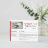 Peppermint Patty Stuffed Ritz Crackers (aangepast) Briefkaart (Staand voorkant)