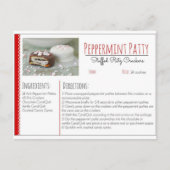 Peppermint Patty Stuffed Ritz Crackers (aangepast) Briefkaart (Voorkant)