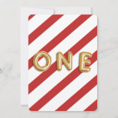 Peppermint Peperkoek Tweeling 1e Verjaardagsfeestj Kaart (Achterkant)