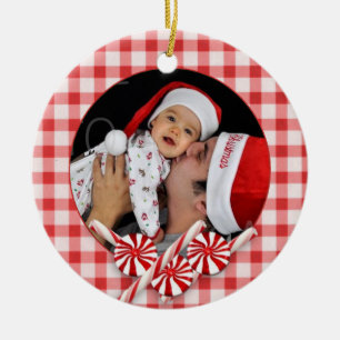 Peppermint Photo Ornament