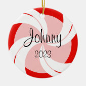 Peppermint Photo-Ornament Keramisch Ornament (Voorkant)