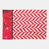 Peppermint Poinsettia Theedoek (Horizontaal)