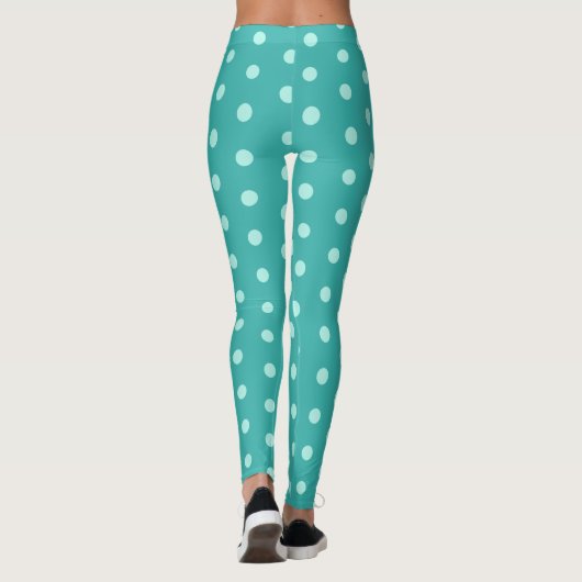 Peppermint Polka Dot Dames Leggings (Achterkant)