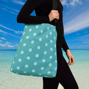 Peppermint Polka Dot Large Crossbody Bag Tas