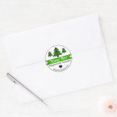 Peppermint Pset-kerstboom Zeap Bar-labels Ronde Sticker (Envelop)