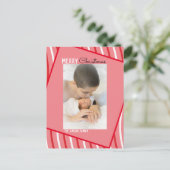 Peppermint Rainbow kerstroze foto Briefkaart (Staand voorkant)