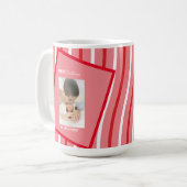 Peppermint Rainbow kerstroze foto Koffiemok (Voorkant links)