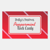 Peppermint rock snoep label (Voorkant)
