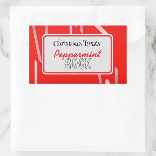 Peppermint rock snoep label (Tas)