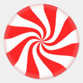 Peppermint Ronde Sticker (Voorkant)