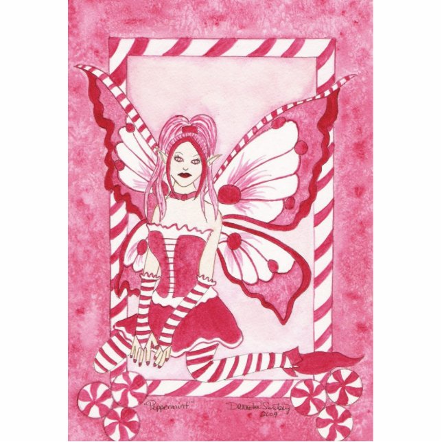 Peppermint Sculpture Staand Fotobeeldje (Voorkant)