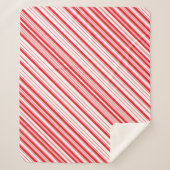 Peppermint Sherpa Blanket (3 formaten) Sherpa Deken (Voorkant)