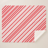 Peppermint Sherpa Blanket (3 formaten) Sherpa Deken (Voorkant (horizontaal))