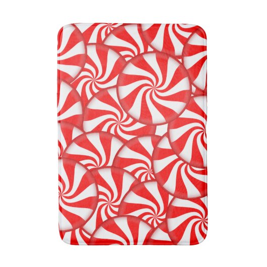 Peppermint-Snoep Badmat (Voorkant Verticaal)