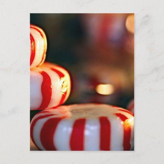 Peppermint-Snoep Briefkaart (Voorkant)