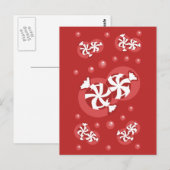Peppermint-Snoep Briefkaart (Voorkant / Achterkant)