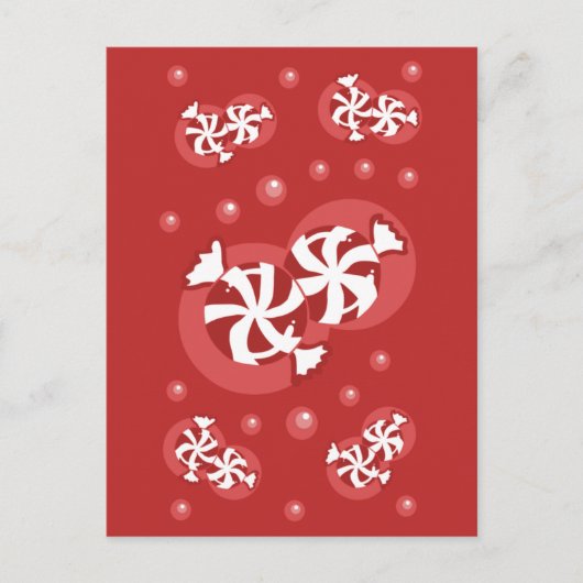 Peppermint-Snoep Briefkaart (Voorkant)