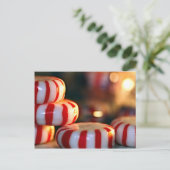 Peppermint-Snoep Briefkaart (Staand voorkant)