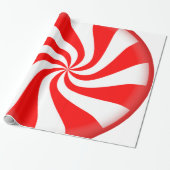 Peppermint-Snoep Cadeaupapier (Uitgerold)