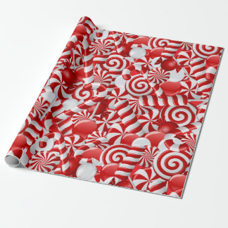Peppermint-Snoep Cadeaupapier