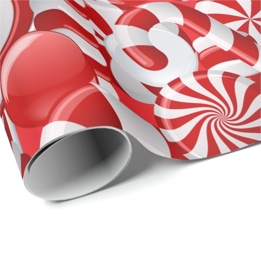 Peppermint-Snoep Cadeaupapier (Rol Hoek)