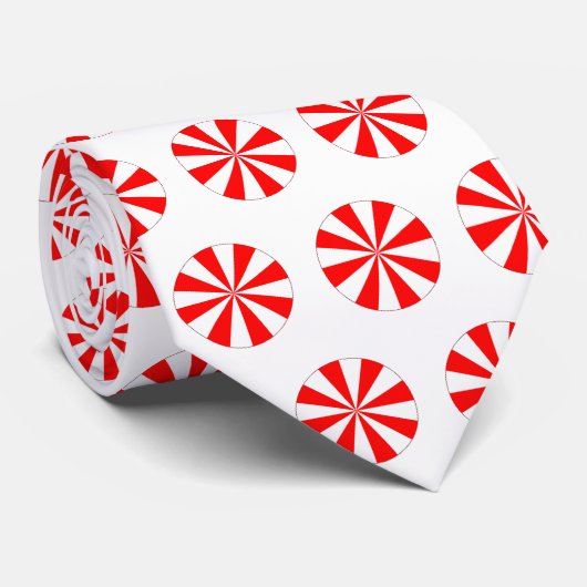 Peppermint Snoep Cirkel Stropdas (Opgerold)