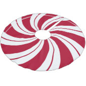 Peppermint Snoep Double Swirl Kerstboom Rok (Gekanteld)