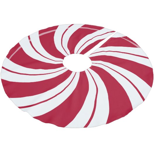 Peppermint Snoep Double Swirl Kerstboom Rok (Gekanteld)