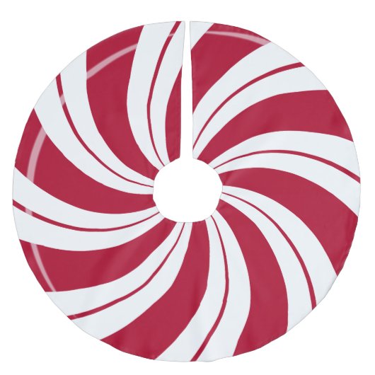 Peppermint Snoep Double Swirl Kerstboom Rok (Voorkant)