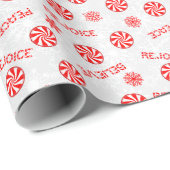 Peppermint snoep en inspirerend woorden cadeaupapier (Rol Hoek)