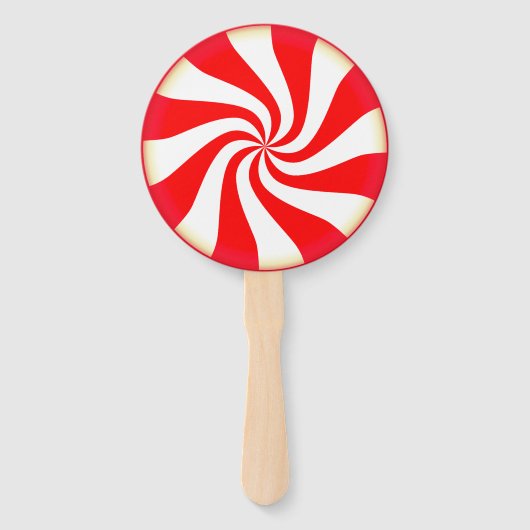 Peppermint-Snoep Handwaaier (Achterkant)