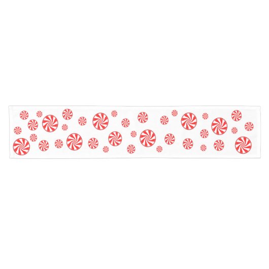 Peppermint Snoep Holiday Table Runner Korte Tafelloper (Horizontaal)