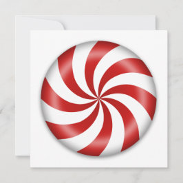 Peppermint Snoep Invitation Kaart