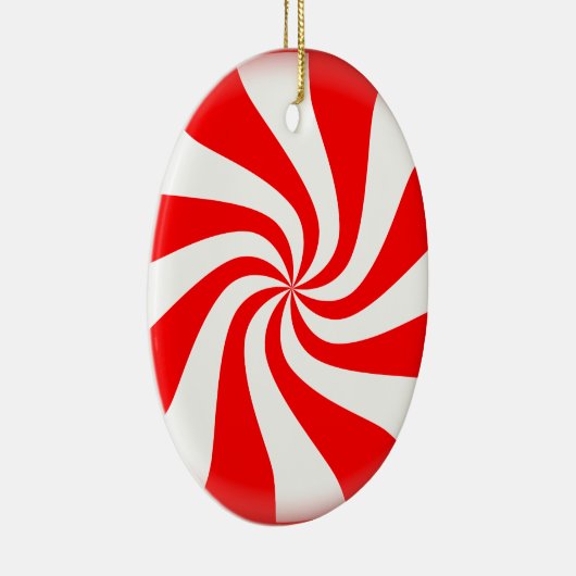 Peppermint-Snoep Keramisch Ornament (Rechts)