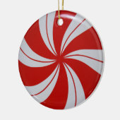 Peppermint-Snoep Keramisch Ornament (Links)