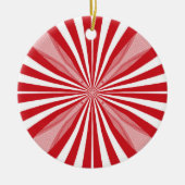 Peppermint-Snoep Keramisch Ornament (Voorkant)