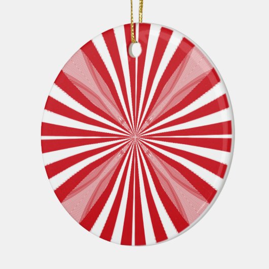 Peppermint-Snoep Keramisch Ornament (Links)