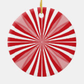 Peppermint-Snoep Keramisch Ornament (Achterkant)