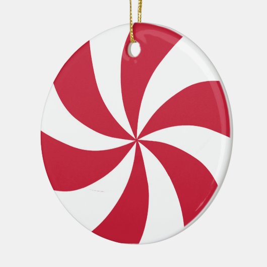 Peppermint-Snoep Keramisch Ornament (Links)