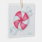 Peppermint-Snoep Keramisch Ornament (Rechts)