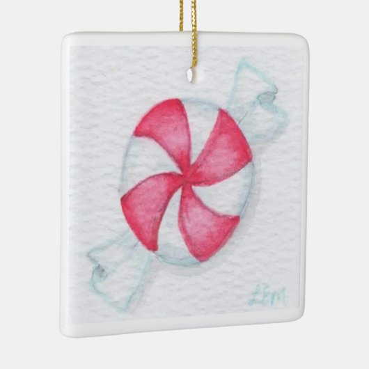Peppermint-Snoep Keramisch Ornament (Rechts)