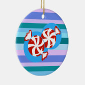 Peppermint-Snoep Keramisch Ornament (Rechts)