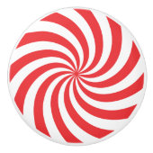 Peppermint-Snoep Keramische Knop (Voorkant)