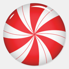 Peppermint-Snoep | Kerst stickers van snoepsuikerr