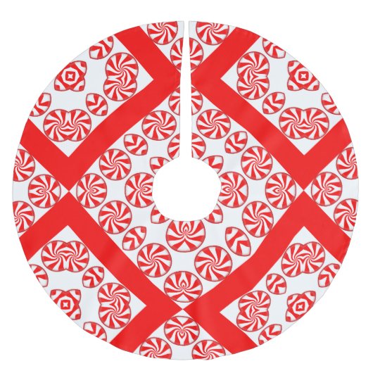 Peppermint Snoep kerstboomkirt Kerstboom Rok (Voorkant)