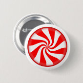Peppermint Snoep Kerstmis Button (Voorkant /achterkant)