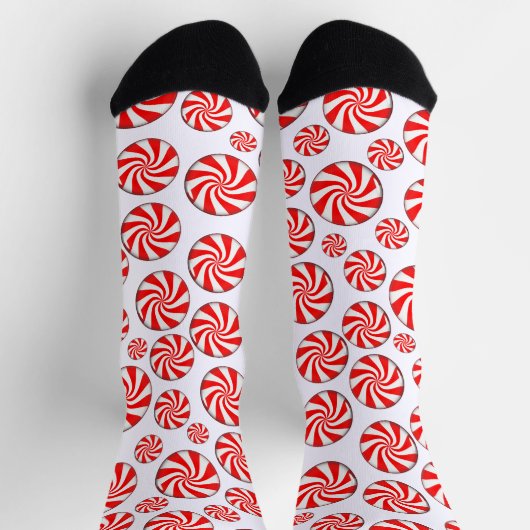 Peppermint Snoep Kerstmis Sokken (Top)